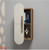 Resim Variant Rose Duvar Rafı - Ceviz / Krem 