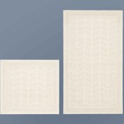 Resim Bluenity Baklava Doğal Pamuk 2'li Banyo Paspası - 60x100 cm + 50x60 cm 