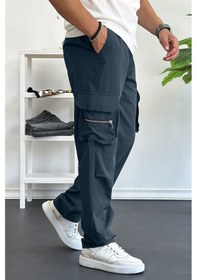 Resim Edwoxmen Erkek İnce Baggy Kalıp Kargo Pantolon Füme Edw164-fume Füme 