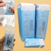 Resim 100 adet Temizlik Araçları Yüksek Basınçlı Sterilizasyon Çantaları - Tek Kullanımlık Tırnak ve Makyaj Aletleri Kendinden Yapışkanlı Dezenfeksiyon Torbaları, Diş Hekimliği Kalitesinde Kağıt + İnce Film Isıya Dayanıklı Çanta, Manikür, Dövme Araçları İçin Uygun - Koku Yok, Güç Gerektirmez 