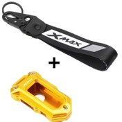 Resim Tongdashop Yamaha Xmax Nmax Cnc Alüminyum Motorcycle Anahtarlık Kılıfı Combo Golden 