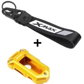 Resim Tongdashop Yamaha Xmax Nmax Cnc Alüminyum Motorcycle Anahtarlık Kılıfı Combo Golden 