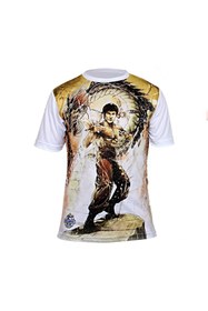 Resim DO-SMAI Dijital Baskılı Bruce Lee Fitness Boks Muay Thai Antrenman Tişörtü Spor T-shirt Sbt136 