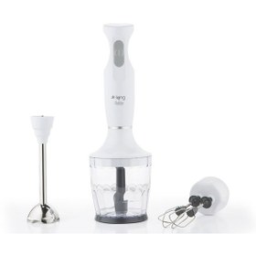 Resim KİNG KBS981 HALDEN BLENDER SET KIRMIZI 600 WATT 