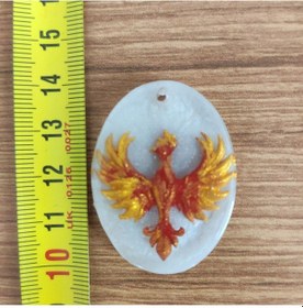 Resim El Yapımı 3d Baskı Anka Kuşu Heykeli 562 Krem 