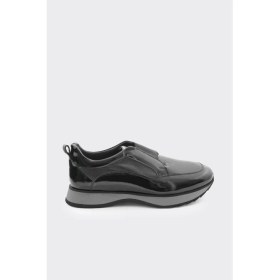 Resim Derinet Hakiki Deri Lastik Bağcıklı Erkek Sneaker 