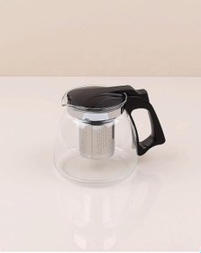 Resim Süzgeçli Cam Demlik 900 ML Şeffaf 