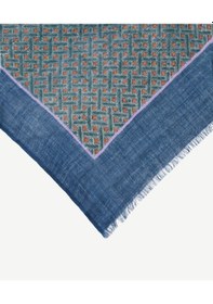 Resim Yargıcı Geometrik Desenli Yün Şal 25kksl1108x 325 Yeşil 