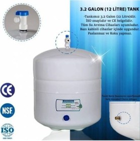 Resim Sulook Aura Cebilon Uyumlu Su Arıtma Tankı Çelik 12 Litrensf Onaylı Filtre Hediyeli 
