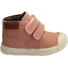 Resim Macco 456 Ortopedik Çift Cırtlı Kız - Erkek Çocuk Bot Nubuk Pudra 