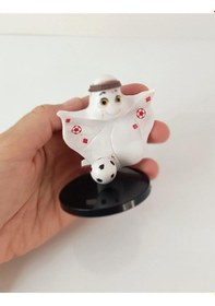 Resim Black Tea Katar Dünya Kupası Maskotu El Sosu 3d Model 7 Cm Figür 