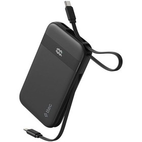 Resim Ttec 2BB225S Recharger Pro LCD 10.000 mAh PD 30W Lightning Ve USB-C Dahili Kablolu Taşınabilir Powerbank 