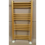 Resim Eurasia 500 x 1000 Gold Havlupan + 2 Adet Radyatör Vanası Gold 