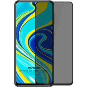 Resim Microsonic Xiaomi Redmi Note 9s Privacy 5d Gizlilik Filtreli Cam Ekran Koruyucu Siyah Microsonic