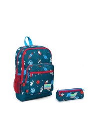 Resim Coral High Astronot Baskılı Erkek Çocuk Sırt Çanta ve Kalem Çanta 