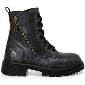 Resim U.s. Polo Assn. Hally 4pr Siyah Kız Çocuk Biker Bot Siyah 