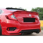 Resim Honda Civic Fc5 Turbo Arka Tampon Eki 2016 - 2019 Boyasız 