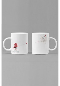 Resim Spiderman Sevgili/çift/arkadaş 2'li Kupa Bardak Seti 