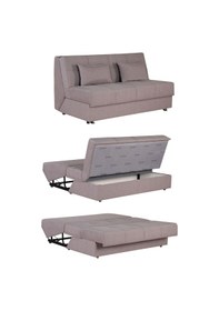 Resim Kilim Mobilya Robin Kanepe Üç Kişilik Çift Kişilik Yatak Olabilen Kanepe Açık Kahverengi Açık Kahverengi 