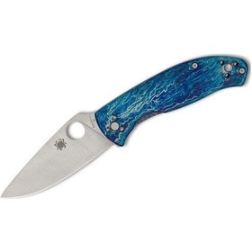 Resim Spyderco Tenacious Blue Tı D2 Plainedge Çakı Çok Renkli 