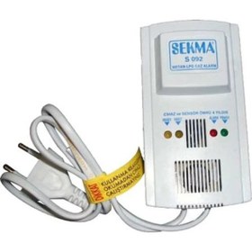 Resim Doğalgaz Alarm Dedektörü Gaz Alarm Dedektör Gaz Alarm Cihazı METAN (DOĞAL GAZ) 