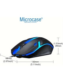 Resim Microcase Kablolu Işıklı Gaming Oyuncu Mouse - AL4928 