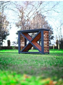 Resim Mandu Dekoratif Ahşap Dış Mekân Odunluk Ahşap 