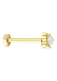 Resim Altın Inci Tragus Piercing As77Pc Altınsepeti Sarı 