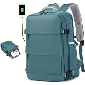 Resim Motion003 15.6 Inch Laptop Seyahat Sırt Çantası Lake Blue Ayakkabı Bölmeli Diğer 