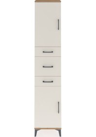 Resim Arges Dolap 3 Raflı 3 Çekmeceli 2 Kapaklı 44x30x221 Çam-aytaşı Çam 