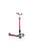 Resim Globber Elite Prime Full Işıklı Pembe Çocuk Scooter 