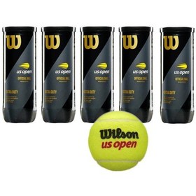 Resim Wilson 5 Kutu Wilson Us Open Tenis Topu Vakum Ambalajda Wrt106200 