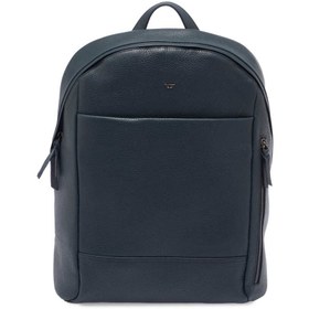Resim Lacivert Hakiki Deri Erkek Sırt Çantası - S1SR00021345-A38 