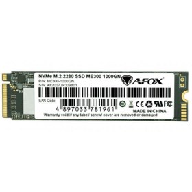 Resim Afox Me300-1000gn Ssd 1000gb M.2 2280 Nvme Pcı-e 2515-1816mb/s 3d Tlc 