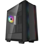 Resim Genel Markalar Deepcool CC560 PF550 550W 80PLUS Mid-Tower LED Fanlı Mid-Tower Siyah Kasa 
