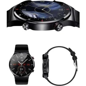 Resim İlk El Grup Ieg™ Amoled Ekran Metal Deri Silikon Kordonlu Uyku ve Sağlık Takibi 