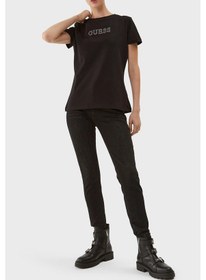 Resim Guess Bayan T Shirt V3bı11 J1314 Jblk Siyah Siyah 
