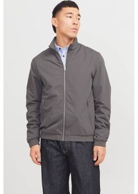 Resim Jack & Jones Jjerush Harrıngton Bomber Gri Erkek Ceket 000000000102256219 Gri 