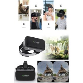 Resim Munico Shinecon Vr Box 3D Sanal Gerçeklik Gözlüğü 4-6 Inç Uyumlu Film Oyun Meta Worlds 