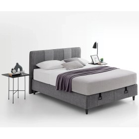 Resim Yataş Bedding Wool Sense Çift Kişilik Baza - Başlık Set - Koyu Gri 