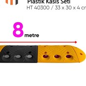 Resim Hayat Trafik Oval Hız Kesici, Plastik Kasis Seti 8 Metre 
