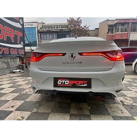 Resim Renault Megane 4 Sedan Arka Tampon Eki Fiberglass Boyasız 