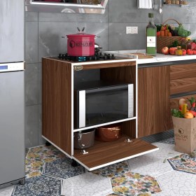 Resim Kenzlife ocak dolabı şehrazat cvz 85*70*60 XLARGE kapaklı hazır mutfak ankastre gömme ocak için 