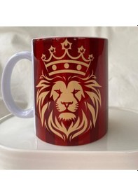 Resim Kişiye Özel Galatasaray Taraftarına Aslan Kupa Bardak Beyaz 