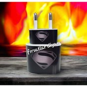 Resim fırsatlar diyarı Iphone 20w Şarj Aleti Kaplama Sticker - Superman (YEDEKLİDİR) 