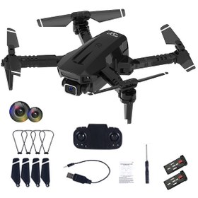 Resim 4K HD Çift Kamera WiFi FPV Quadcopter Yol Mini RC Drone Çok Renkli 