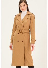 Resim Z6737 Dewberry Bayan Trençkot-camel CAMEL 