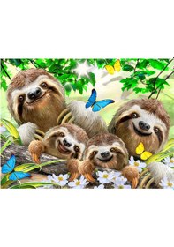 Resim Prime 3d - Tembel Hayvan Pelüş Ve Selfie 48 Parça Puzzle 15804 