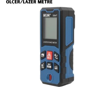 Resim Renklime Daflong 50 Metre Lazer Ölçüm Cihazı Kullanıcı Dostu Kompakt Tasarım 