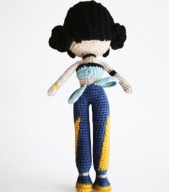 Resim MİNOHOUSE Amigurumi K-Pop Demon Hunters Zoey Bebek Organik Oyuncak 
